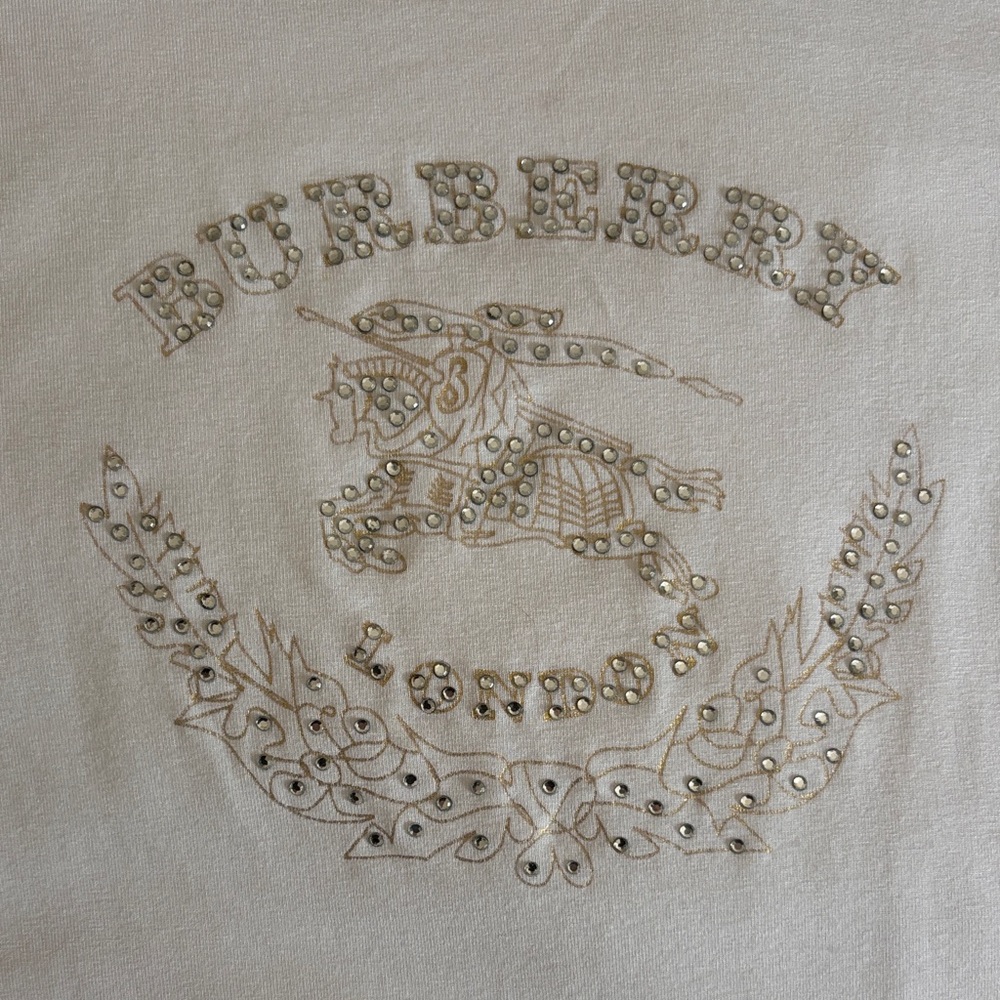 Burberry White Long Sleeve Tee - Picture 7 of 11